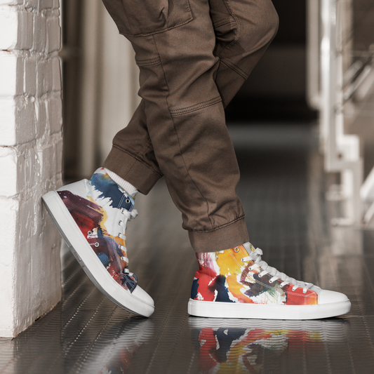 Men’s high top canvas shoes